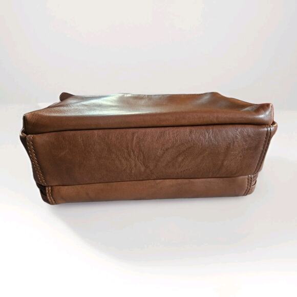 Ili Purse Genuine Leather Crossbody Purse Shoulder Bag Camel Brown - Picture 3 of 7